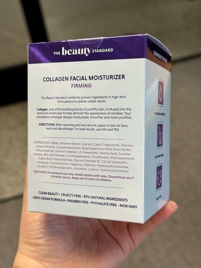 Collagen Daily Face Moisturizer - Hydrating, Anti-Aging, Skin Firming - Dermatologist Tested, Clean Beauty, Cruelty-Free Korean Skin Care for All Skin Types - 1.69 fl. oz