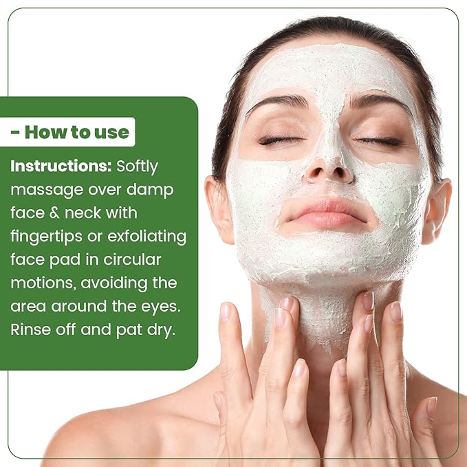 Reshma Beauty Kale Scrub | Dual Action Cleanser Face & Body Scrub | Gentle for All Skin Types and Dull Skin|Purifying and Hydrating| Enhances Natural Glow| Cruelty Free (Pack of 1), 5.07 oz