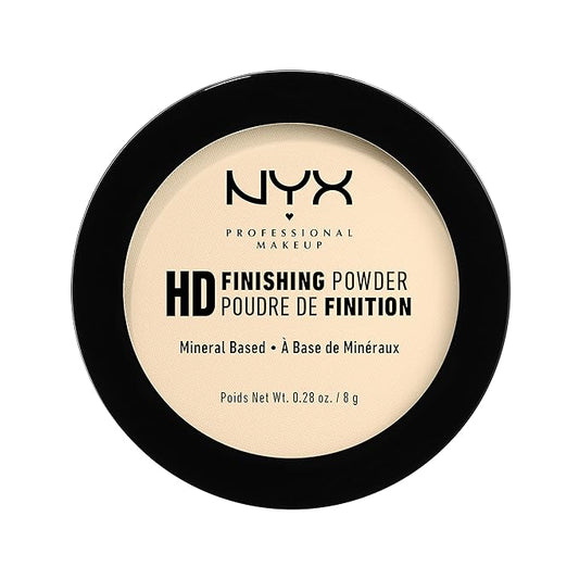 NYX PROFESSIONAL MAKEUP HD Finishing Powder, Pressed Setting Powder - Banana