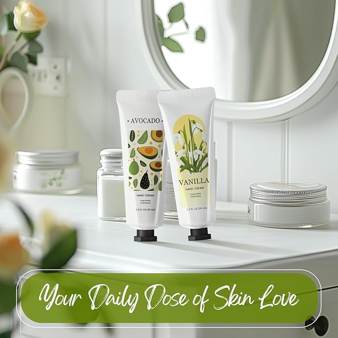 Green Canyon Spa 20 Pack Hand Cream Gifts for Women Hand Lotion with Shea Butter Vitamin E for Work Mini Travel Size Moisturizer Gift Set for Women