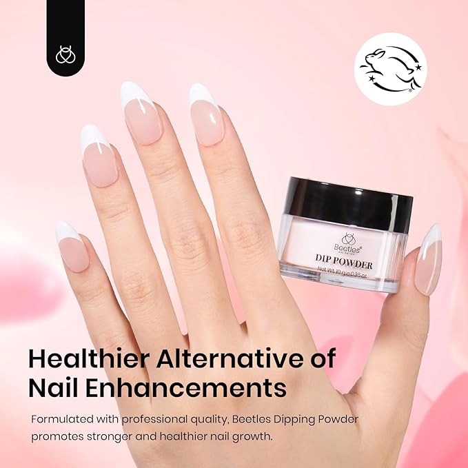 Beetles Dip Powder Nail Kit 6 Color Nude Pink Brown Dip Nails Powder Starter Kit All Season Nail Dip Powder Kit No Need Nail Lamp DIY Salon at Home for Women