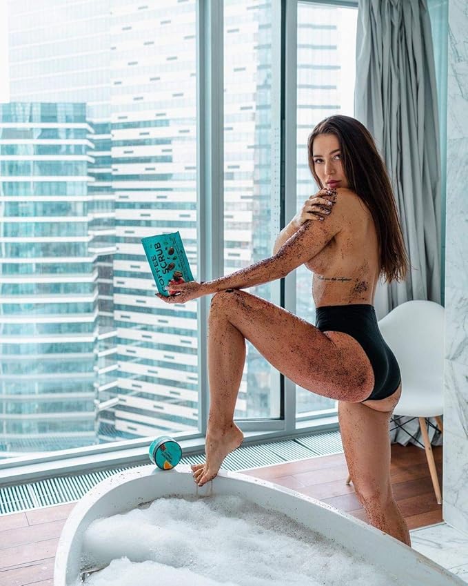 Body Scrub Coffee - Removing Dead Particles of the Epidermis and Stimulating Blood Circulation and Lymphatic Drainage, Makes Your Skin Supple, Smooth and Elastic - 8.8 fl. oz. / 250 g.