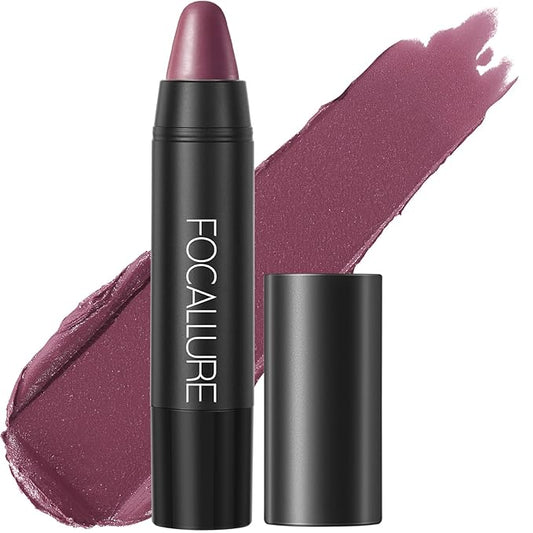 FOCALLURE Ultra Chic Matte Lipstick,Rich Vitamin E Lip Crayon,Lightweight Matte Color without Drying or Fading,Long Lasting Waterproof Lips Makeup,DARE YOU