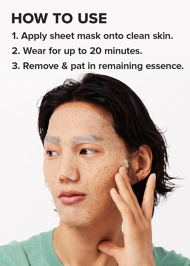 I DEW CARE Sheet Face Mask Pack - Here's The Tea Tree | with Tea Tree Leaf Extract, Soothing, Balancing Korean Face Mask Set for Oily & Sensivitive Skin, Hydrating, Moisturizing (10 Count)