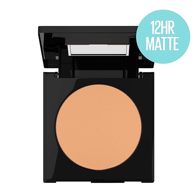 Maybelline Fit Me Matte + Poreless Pressed Face Powder Makeup & Setting Powder, Sun Beige, 1 Count