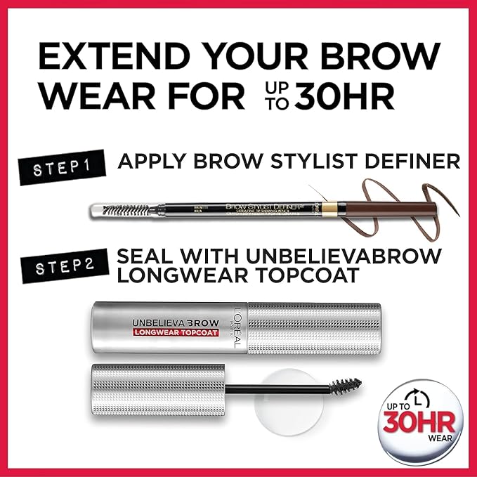 L'Oreal Paris Makeup Brow Stylist Definer Waterproof Eyebrow Pencil, Ultra-Fine Mechanical Pencil, Draws Tiny Brow Hairs and Fills in Sparse Areas and Gaps, Blonde, 0.003 Ounce (Pack of 1)