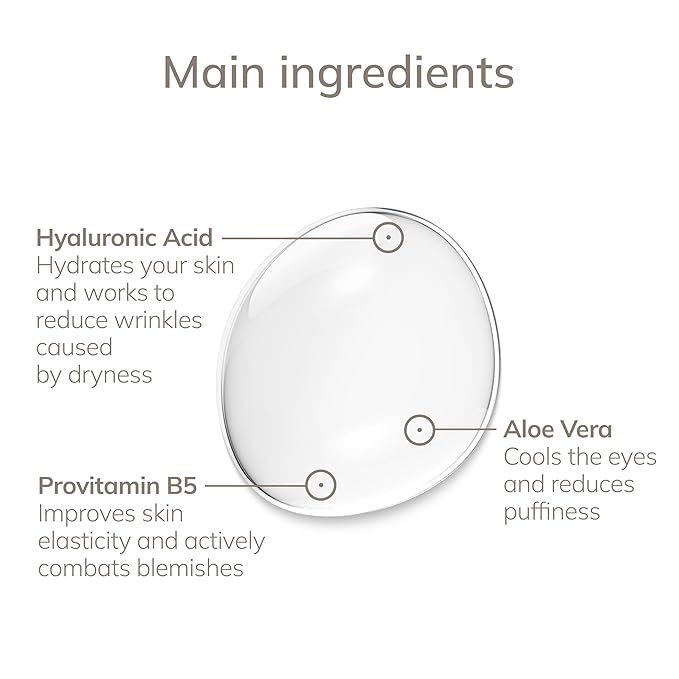 De-Puffing Eye Serum | For Dark Circles & Swollen Eyes | with Aloe Vera | Hydrating & Moisturizing | Smooths the Eye Area | Vegan | No Animal Testing | Complements GESKE SmartAppGuided™ Devices