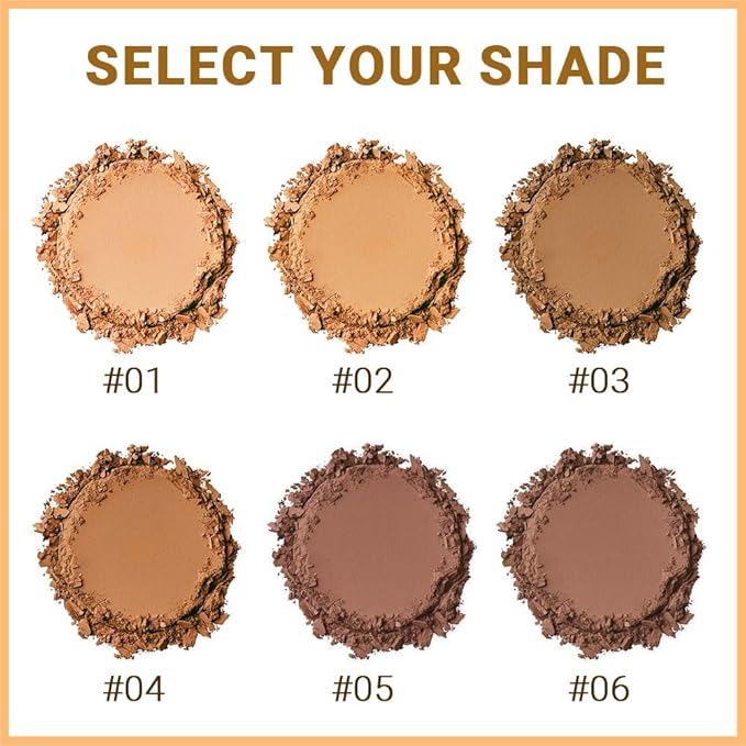 Pressed Matte Face Powder Makeup, Setting Powder for Poreless Wrinkle Blurring Finishing,Lightweight,High Coverage,Shine Control, 10g (05)