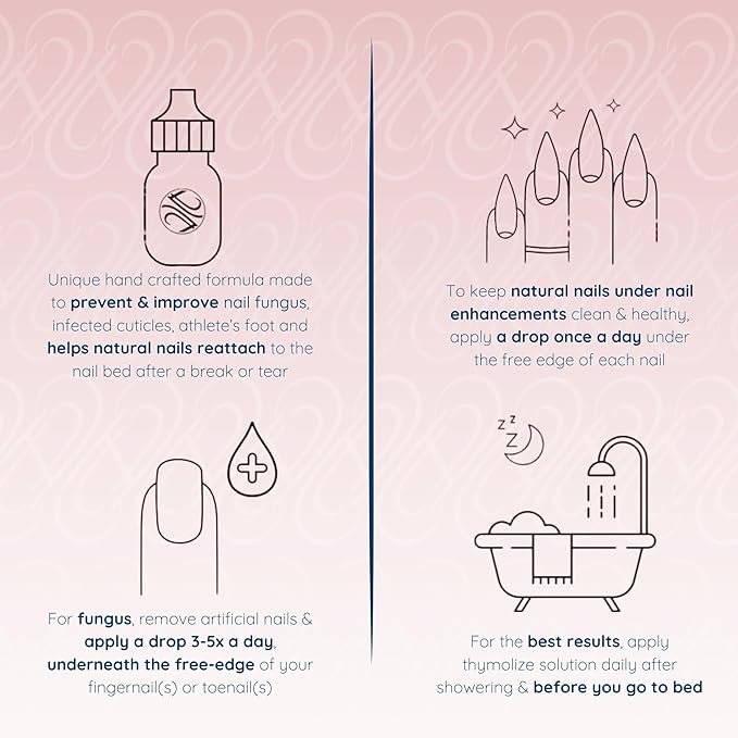 Tammy Taylor Thymolize Nail Treatment for Damaged Nails | Extra Strength Liquid Drops Toenail Repair Solution for Thick & Discolored Toe Nails & Fingernail Care | Stop Nail Biting Immediately