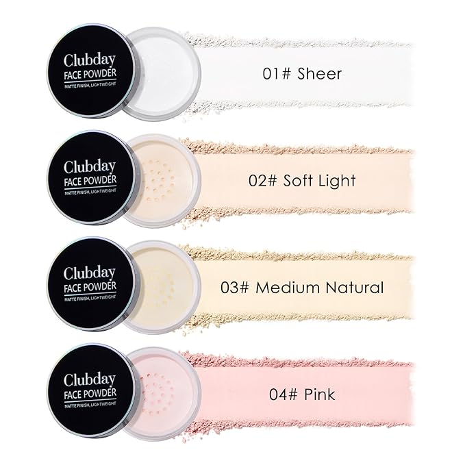 Multi Makeup Loose Setting Powder Lightweight,High Coverage,Shine Control,Waterproof Curated For All Skin Types - Pink, 6g (0.21 oz)