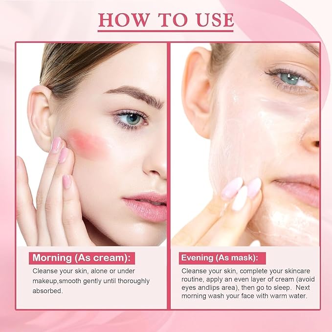 Collagen Jelly Cream - Niacinamide & Freeze-Dried Hydrolyzed Collagen - Improves Elasticity & Hydration, Reduce Fine Lines & Dullness, Gives 24h Glow Korean Skin Care For All Skin Types (3.38 fl.oz)
