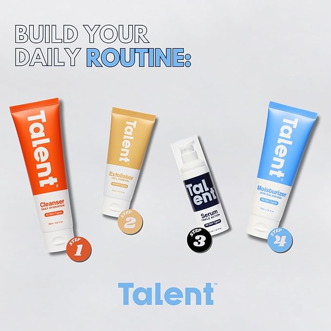 Talent Men's Skin Balancing Moisturizer – Korean Skincare, EWG Verified, Fragrance-Free, Lightweight 2% Niacinamide Face Lotion, 2.5 fl oz
