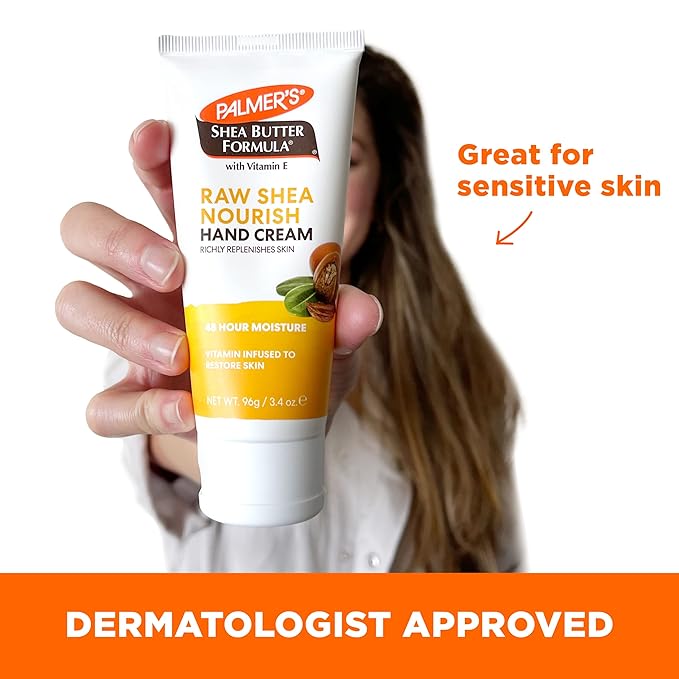 Palmer's Shea Butter Formula Hand Cream for Dry, Cracked Skin. Travel Size Hand Lotion, 3.4 Ounce (Pack of 2)