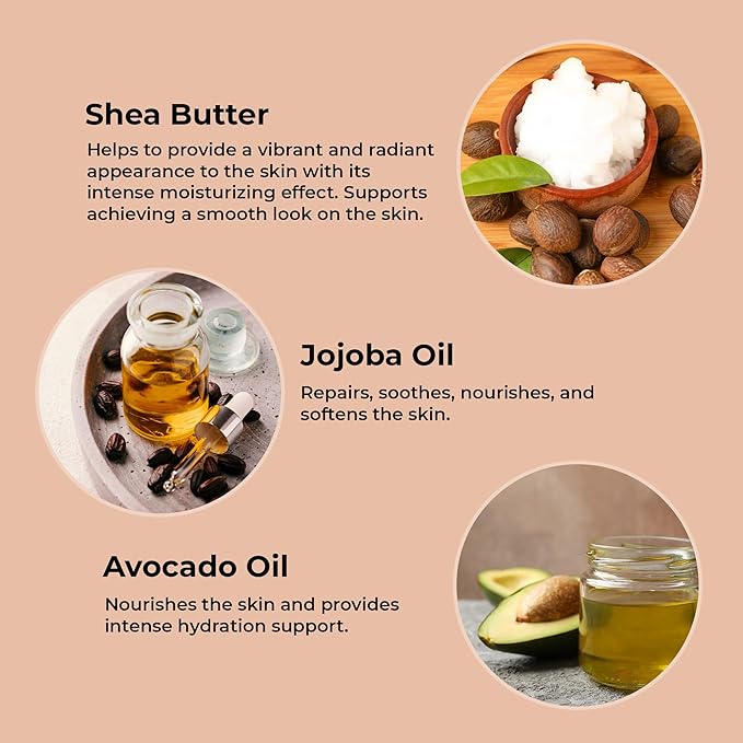 Body Scrub for Exfoliating with Moisturizing Shea Butter | 100% Vegan | Natural Vanilia Extract | Perfect Exfoliator for All Body Parts such as Face, Foot, Hand