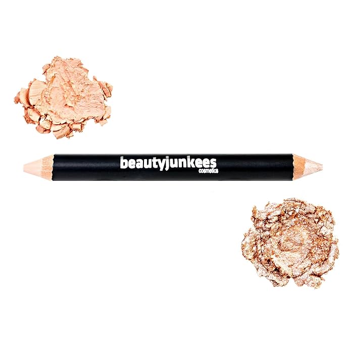 Eyebrow Highlighter Pencil Makeup Creamy Matte Brow Concealer, Shimmer Corner Brow Highlighter Stick, Eye Brightener, Gluten Paraben Cruelty Free, Cool Beige