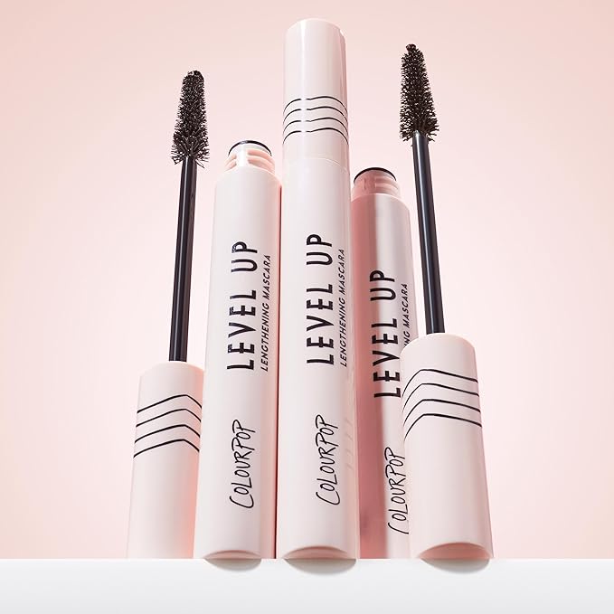 ColourPop Level Up Lengthening Mascara - Ultra-Pigmented Brown Mascara to Lift, Lengthen & Separate Lashes - Made with a Precision Tip Tapered Brush - Brown (0.25 fl oz)