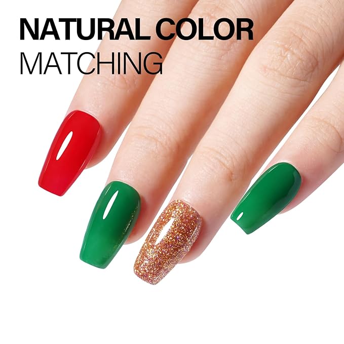 AILLSA Valentine's Day Dip Powder Emerald Green Color Nail Dipping Powder Fall Winter Gel Dip Powder for DIY Manicure Salon at Home Easy to Use Nail Dip Powder (1 Oz)