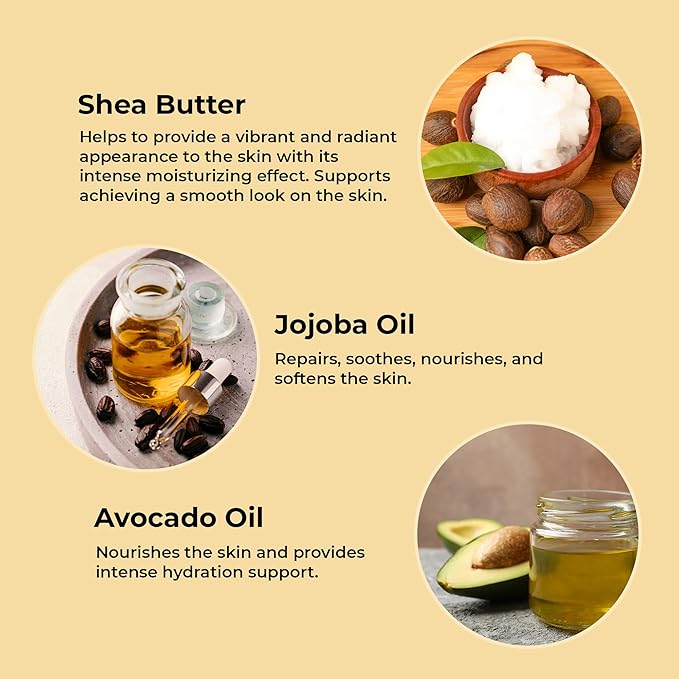 Body Scrub for Exfoliating with Moisturizing Shea Butter | 100% Vegan | Natural Banana Extract | Perfect Exfoliator for All Body Parts such as Face, Foot, Hand