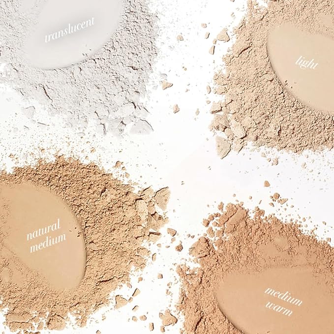 MCoBeauty Miracle Flawless Pressed Powder, Medium Warm Shade, Oil-Control, Soft-Focus Finish with Hydrating Rose Flower Extract & Sweet Almond Oil, Vegan, Cruelty Free Cosmetics