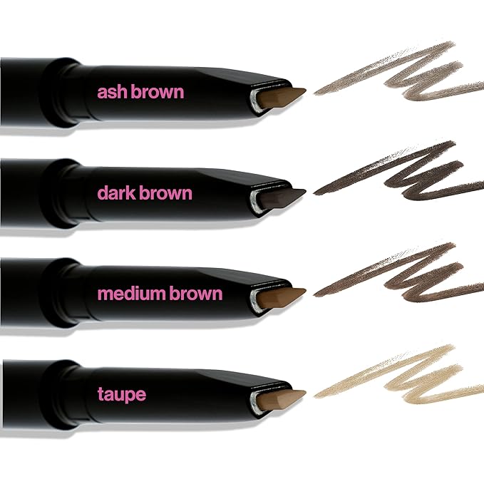 wet n wild Ultimate Eyebrow Retractable Definer Pencil, Dark Brown, Dual-Sided, Fine Tip, Shapes, Defines, Fills Brows Makeup