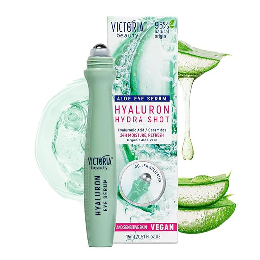 Hyaluronic Eye Roll-On Cooling, Eye Serum Against Wrinkles and Dark Circles