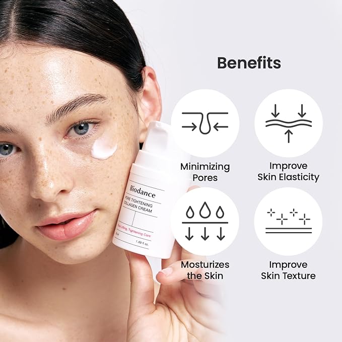 BIODANCE Collagen Cream | Firming Facial Moisturizer with Collagen, Mineral water, Hyaluronic Acid for Face | 1.69 fl.oz, 50ml