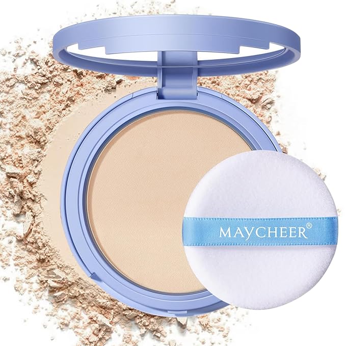 Oil Control Face Pressed Powder, Matte and Smooth Translucent Powder Setting Powder Makeup, Waterproof Long Lasting Finishing Face Powder, Cruelty-free (01 Calassic)