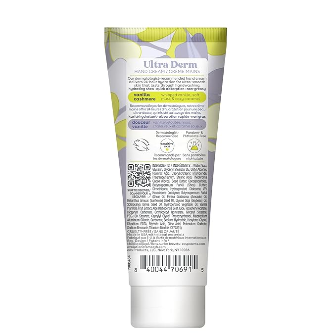 Bundle of eos Shea Better Hand Cream - Vanilla Cashmere + Fresh & Cozy + Coconut- Natural Shea Butter Hand Lotion and Skin Care, 24 Hour Hydration with Shea Butter & Oil, 2.5 oz, Packaging May Vary