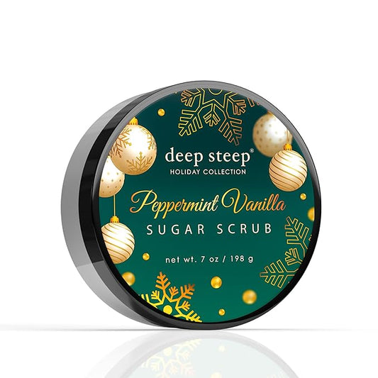 Deep Steep Holiday Sugar Scrub- Winter Collection (Peppermint Vanilla)