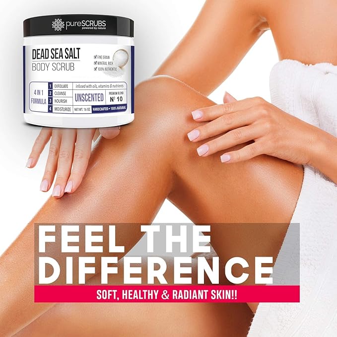 pureSCRUBS Unscented Body Scrub + Unscented Body Oil Bundle