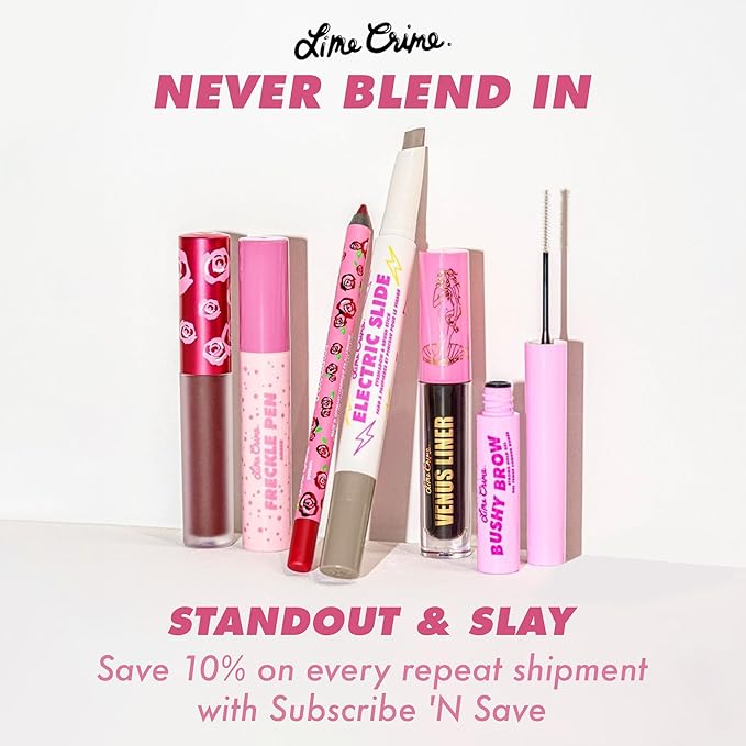 Lime Crime Plushies Soft Matte Lipstick, Pumpkin Latte (Brick Red) - Blackberry Candy Scent - Plush, Long Lasting & High Comfort for All-Day Wear - Talc-Free & Paraben-Free