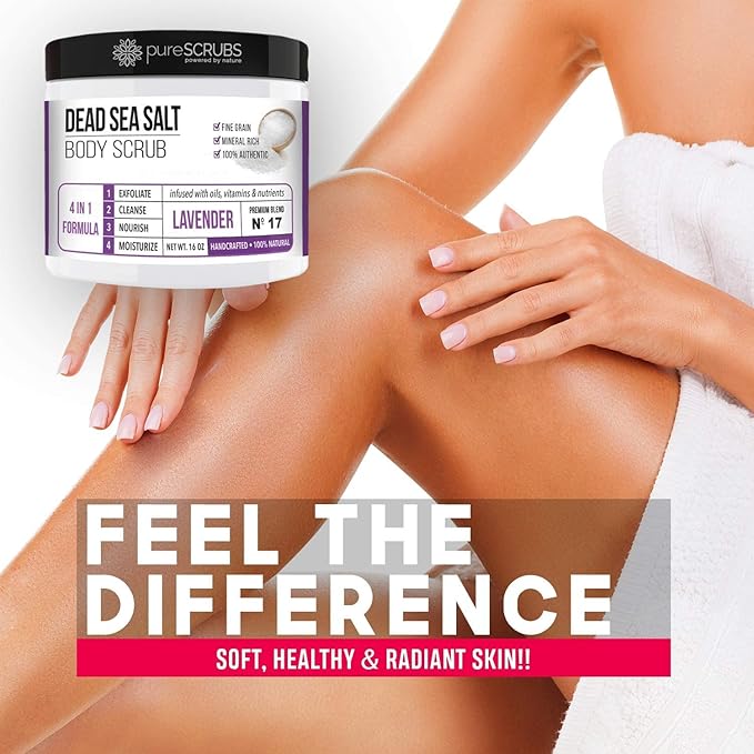 pureSCRUBS Lavender Body Scrub + Lavender Body Oil Bundle