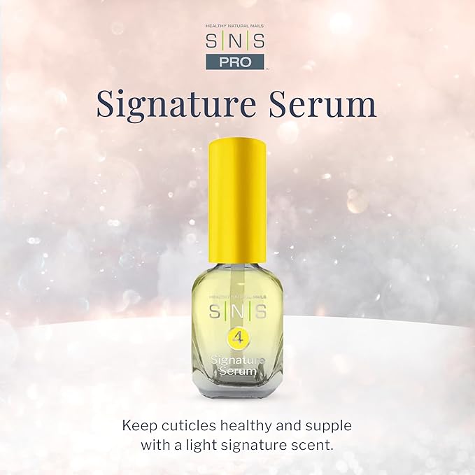 SNS Cuticle Oil for Nails - Nail Oil Vitamin Enriched with Botanical Oils, Vitamins A, D3, B5, E & Calcium Helps Natural Nails Grow Healthy - Nail Growth Serum for Healthier Nail Bed, 0.34oz