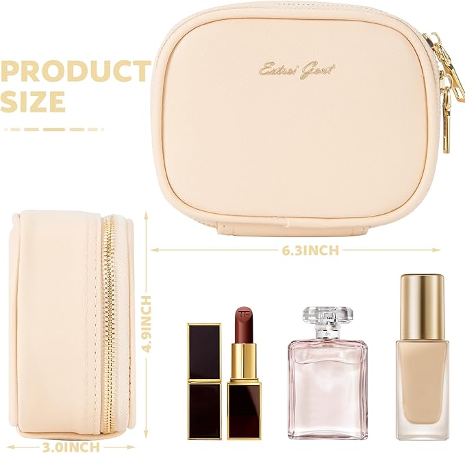Small Makeup Bag Travel Train Case with Mirror and Light Mini Travel Small Make up for Women Train Case Cosmetic Organizer 3 Adjustable Brightness Toiletry Bag Portable Artist Storage