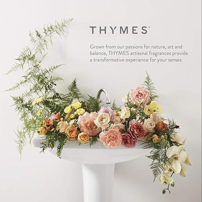 Thymes Moisturizing Hand Lotion for Dry Skin - Moisturizer for Beauty and Personal Care - Luxury Hand Lotion for Women & Men with Shea Butter & Aloe Vera (Mandarin Coriander, 9 fl oz)