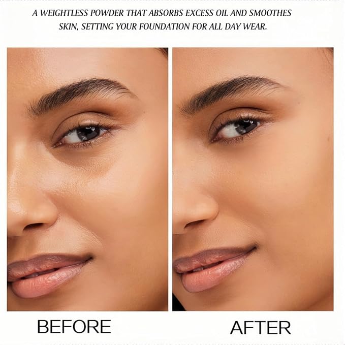 Setting Loose Powder 5 Colors Flawless Smooth Loose Finishing Powder Waterproof Long-Lasting Face Powder (Color 01)