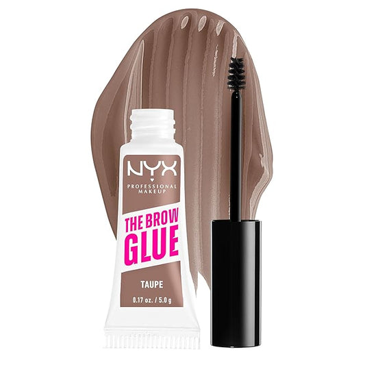 NYX PROFESSIONAL MAKEUP The Brow Glue, Extreme Hold Tinted Eyebrow Gel - Taupe