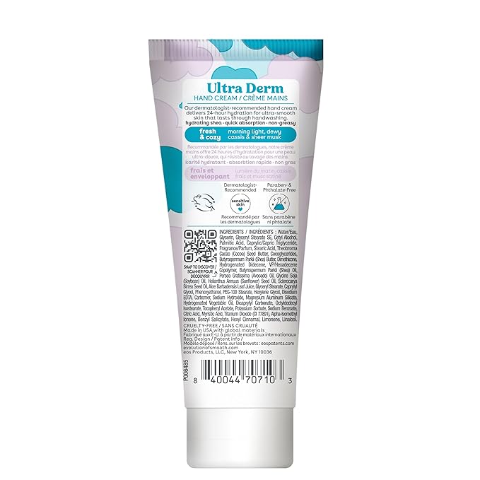 eos Shea Better Hand Cream - Fresh & Cozy Hand Lotion | Instant Hydration + Lasting Protection | 2.5 oz