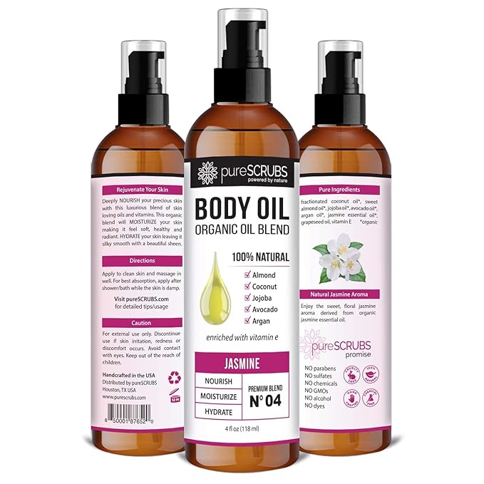 pureSCRUBS Jasmine Body Scrub + Jasmine Body Oil Bundle