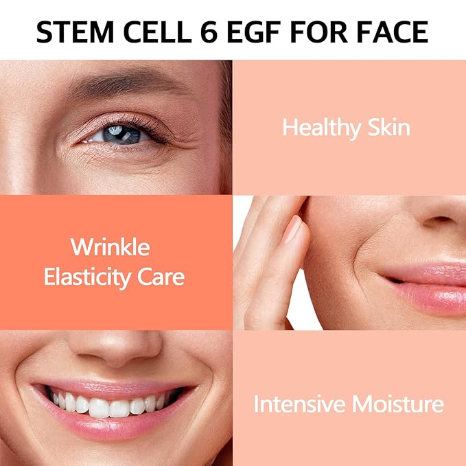 Cell Renew Liposome Facial Cream 1.69 fl oz – Anti-Aging EGF Stem Cell Moisturizer for Face with 6GF (50,000ppm), Peptides & Ceramide, Korean Skin Care for Deep Hydration & Firming