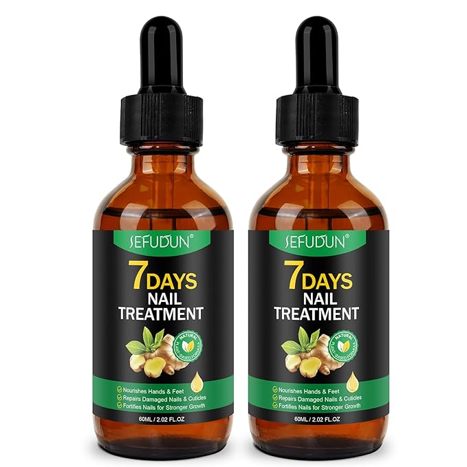 Ginger Nail Strengthener Serum 2pack– Ginger-Infused Nail Repair Oil for Care, Natural Nail and Strengthener Solution