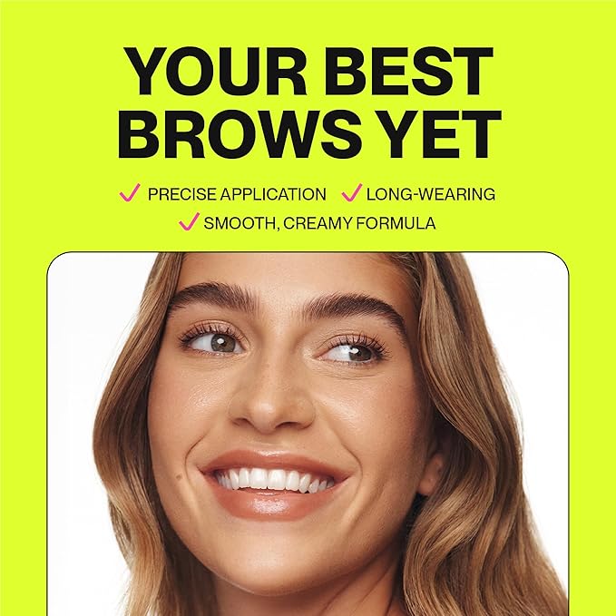 Brow Pencil - Fine Tip, Smooth & Creamy, Long Wearing, Water Resistant - Buildable Looks From Natural to Bold Eyebrows - Vegan & Cruelty Free Women's Beauty, Eyebrow Filler Makeup (Auburn)