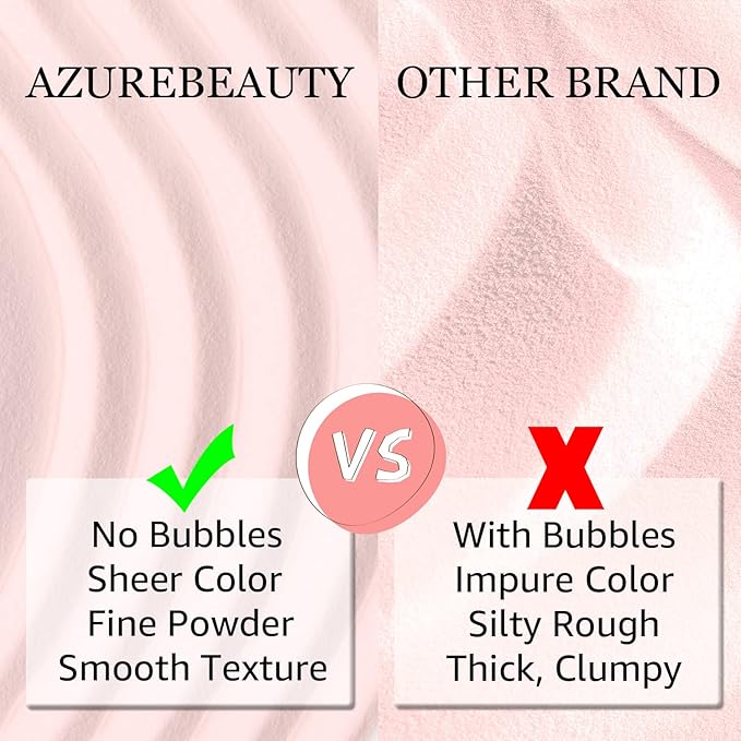 AZUREBEAUTY Translucent Dip Powder - Nail Bed Color 2Oz/56g, Sheer Nude Semi-transparent Clear Soft Peach Pink Dipping Powder Crystal Natural Nail Art Starter Manicure Salon DIY Home for Starter Gift