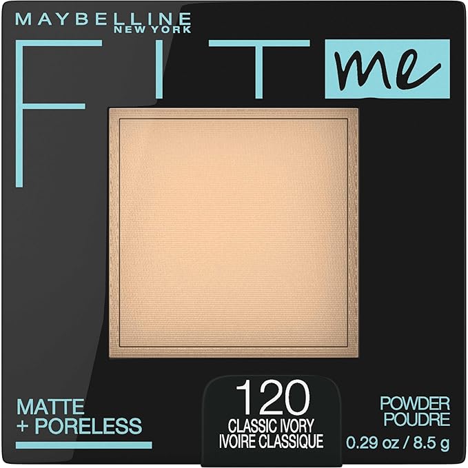 Maybelline Instant Age Rewind Eraser Dark Circles Treatment Multi-Use Concealer, 115, 1 Count & Fit Me Matte + Poreless Pressed Face Powder Makeup & Setting Powder, Classic Ivory, 1 Count