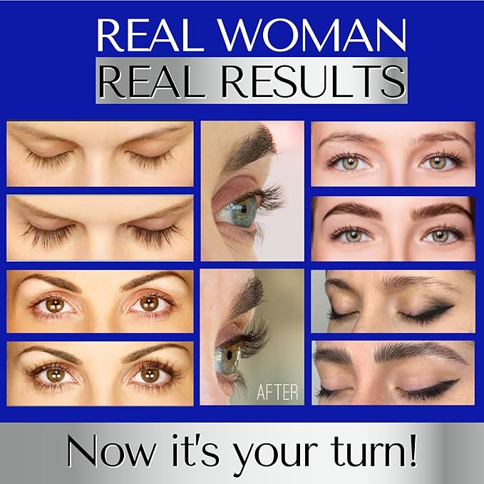 DERMAWORKS Duo Set: 1x Lash Serum for Eyelash Growth + 1x Eyebrow Growth Serum for Thicker Brows - Eyelash Serum to Grow Lashes - Eyelash Growth Serum for Eye Lashes - Eyebrow Serum to Grow Brows