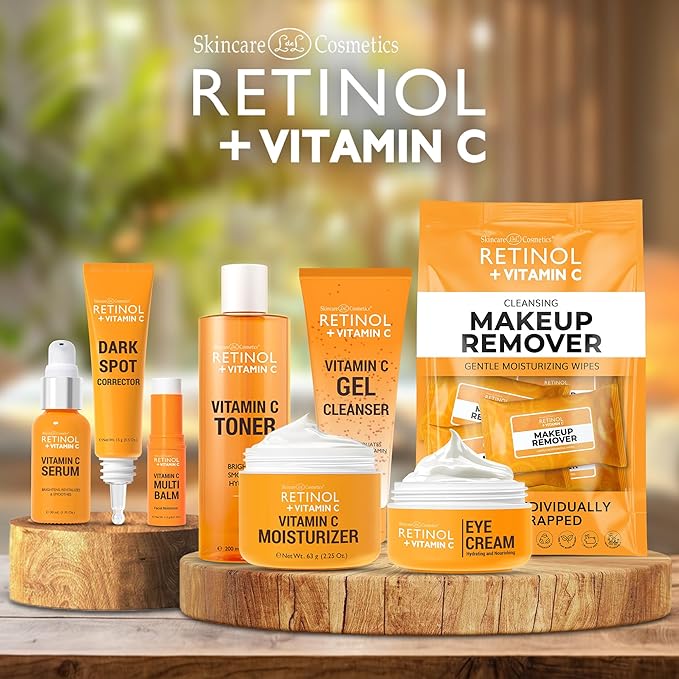 Retinol + Vitamin C Face Balm – Powerful Anti-Aging Moisturizer for Radiant, Youthful Skin, This Multi Balm Stick Hydrates, Reduces Fine Lines, and Boosts Glow for a Beautiful Complexion
