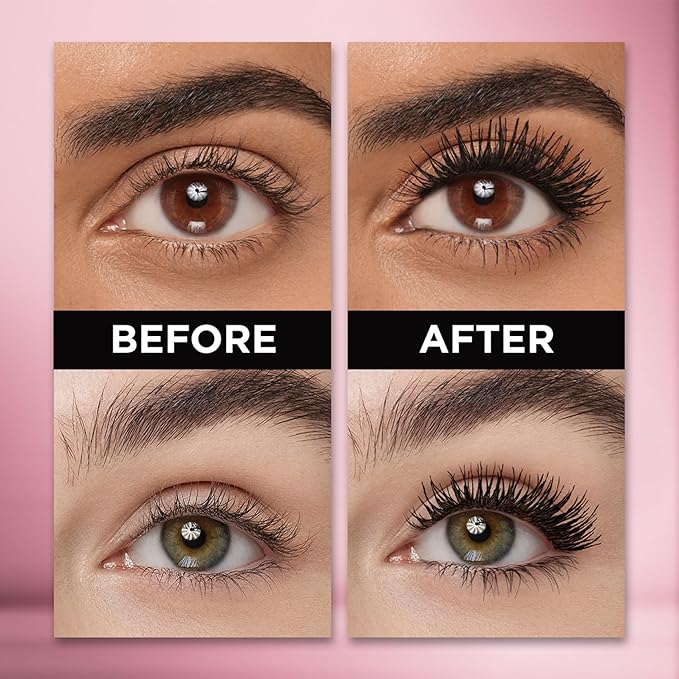 L'Oreal Paris Makeup Voluminous Lash Paradise Mascara, Voluptuous Volume, Intense Length, Feathery Soft Full Lashes, No Flaking, No Smudging, No Clumping, Blackest Black, 0.25 Fl Oz (Pack of 1)