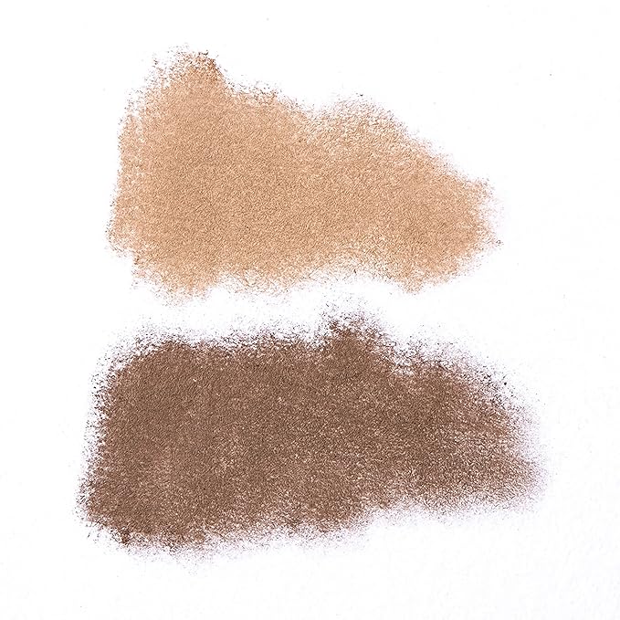 Arches & Halos Duo Luxury Brow Powder - Two-for-One Versatile Compact Powder - Get Full, Defined Brows - Vegan and Cruelty Free Makeup - Mocha Blonde - 0.88 oz