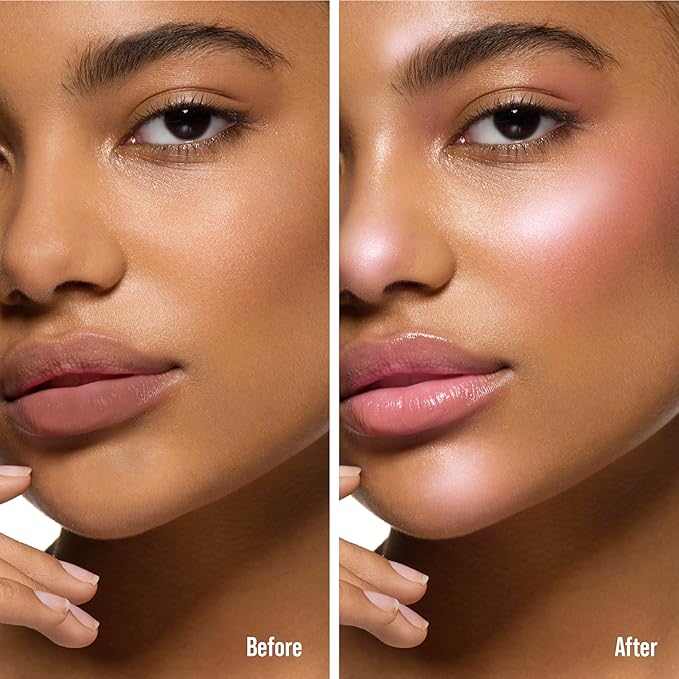 Professional Pearl Liquid Blush Beauty Wand, High Pigment Glow for Cheek, Eye & Lip, Non-Greasy Hydration Lightweight with Sponge-Tip Applicator (Passionate Peony)