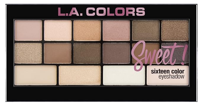 L.A. COLORS Sweet! 16 Color Eyeshadow, Charming C30465
